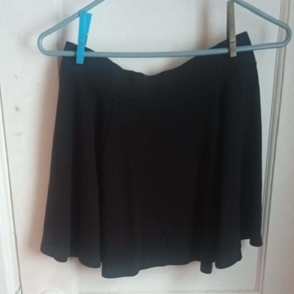 Divided Black Skater Skirt